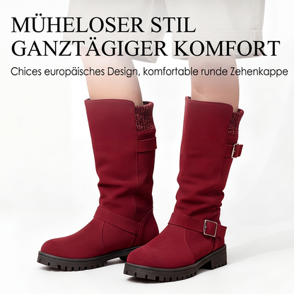 Renata | Botas hasta la pantorrilla con hebillas