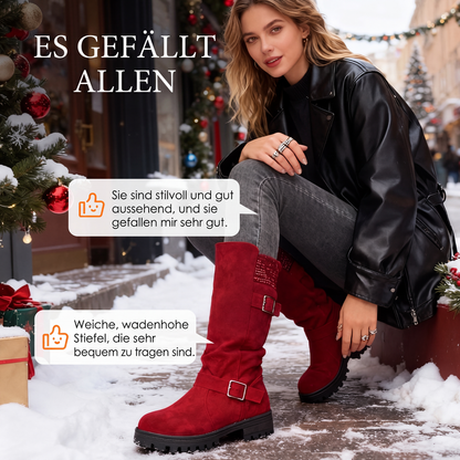 Renata | Botas hasta la pantorrilla con hebillas