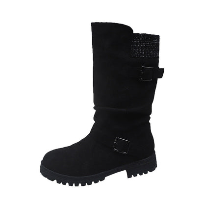 Renata | Botas hasta la pantorrilla con hebillas