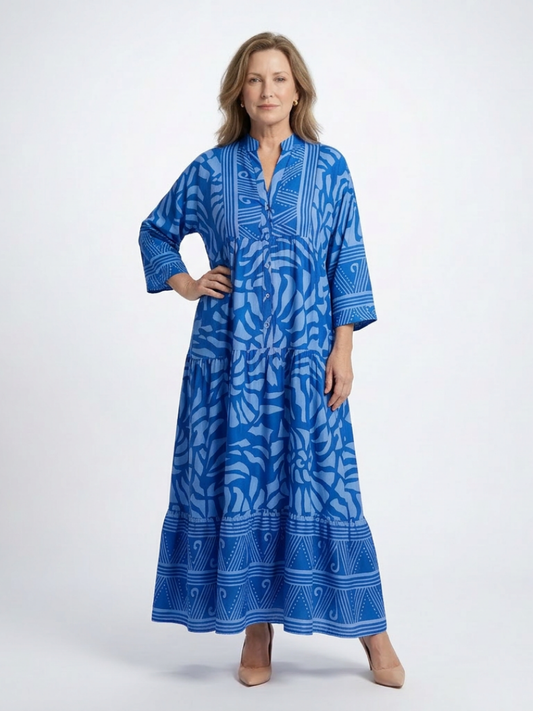 Marianne | Vestido midi con botones en la parte delantera