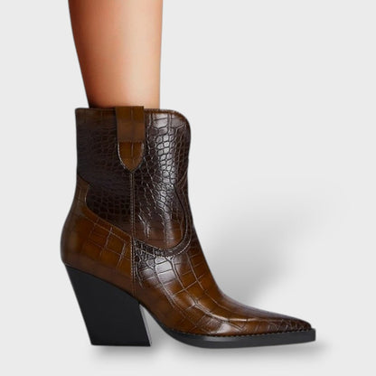 Karen | Botines vaqueros de tacón alto